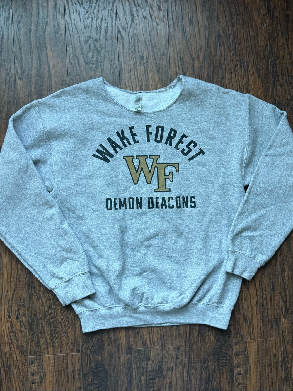 Wake Forest Demon Deacons Gray Crewneck Sweatshirt